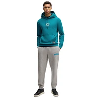 Sweat à capuche unisexe Hugo Boss Aqua Miami Dolphins Woodson Tri-Blend