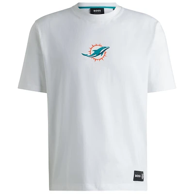 Unisex Hugo Boss White Miami Dolphins Brady T-Shirt