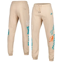 Pantalon de jogging unisexe The Wild Collective crème San Francisco 49ers Heavy Block Graphic