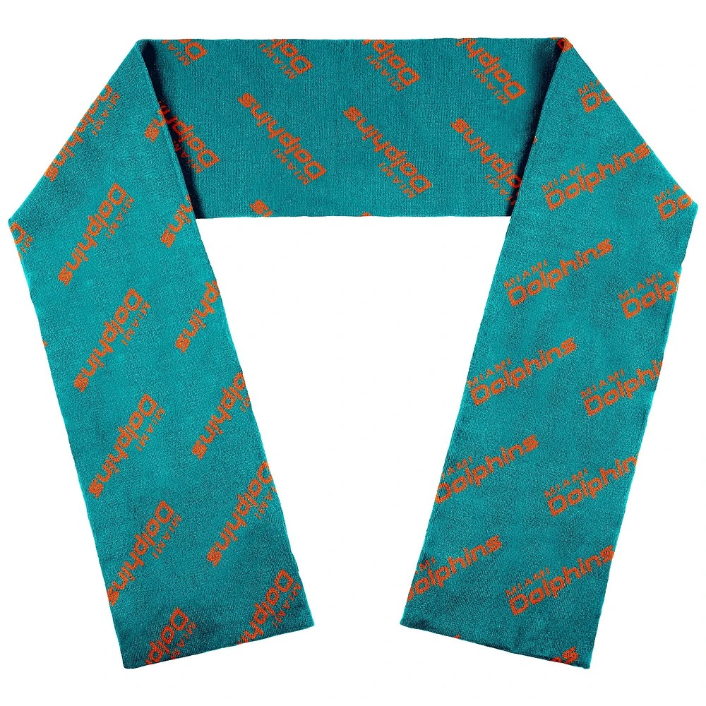 WEAR by Erin Andrews Miami Dolphins Team Wordmark Scarf