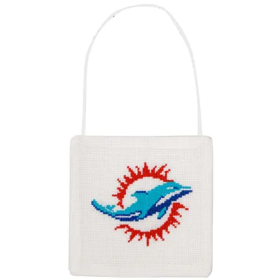 Miami Dolphins Team Pride Cross Stitch Craft Kit - White