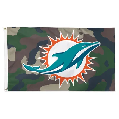 WinCraft Miami Dolphins 3' x 5' White 1-Sided Deluxe Flag