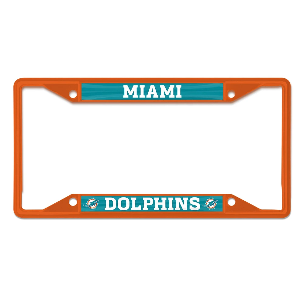 WinCraft Miami Dolphins Chrome Color License Plate Frame