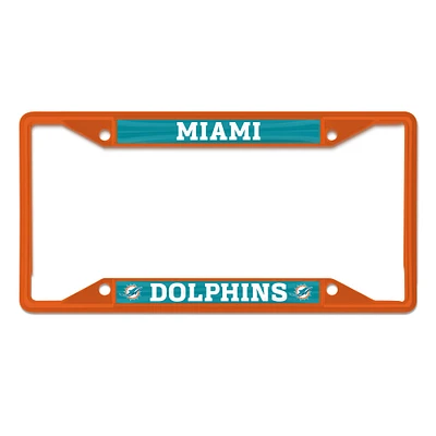 WinCraft Miami Dolphins Chrome Color License Plate Frame