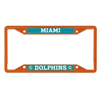 WinCraft Miami Dolphins Chrome Color License Plate Frame