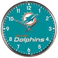 WinCraft Miami Dolphins Chrome Wall Clock