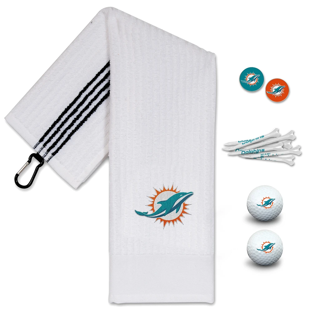 WinCraft Miami Dolphins Coffret cadeau de golf