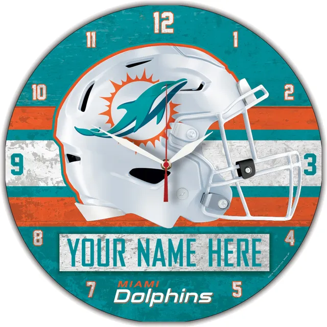 Lids Miami Dolphins Personalized Digital Desk Clock