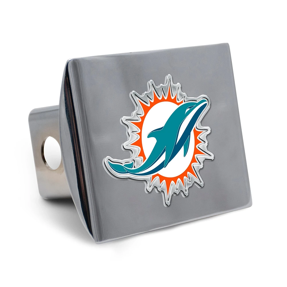 WinCraft Miami Dolphins Premium Metal Hitch Cover