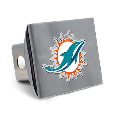WinCraft Miami Dolphins Premium Metal Hitch Cover