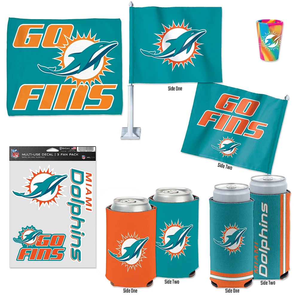 WinCraft Miami Dolphins Pack Gameday six pièces