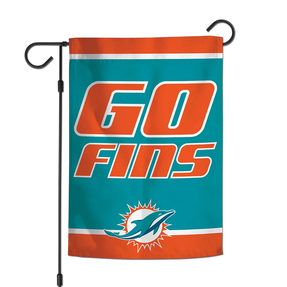 WinCraft Miami Dolphins Team 2-Sided 12'' x 18'' Garden Flag