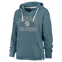 Women's '47 Aqua Miami Dolphins Clarity Kennedy Pullover Hoodie