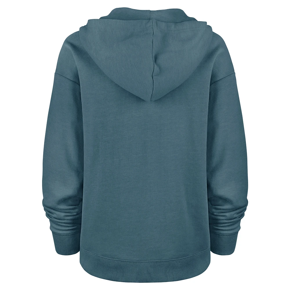 Women's '47 Aqua Miami Dolphins Clarity Kennedy Pullover Hoodie