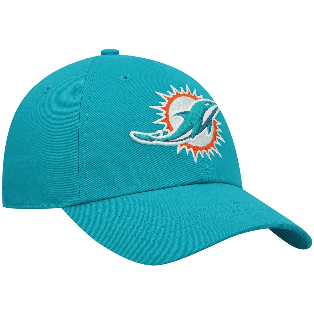 Casquette réglable pour femme '47 Aqua Miami Dolphins Miata Clean Up Primary