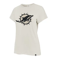 Women's '47 Cream Miami Dolphins Panthera Frankie T-Shirt