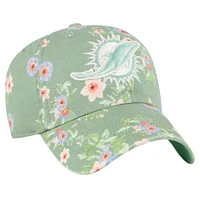 Casquette ajustable Meadow Garden Clean Up pour femme, modèle vert Miami Dolphins '47