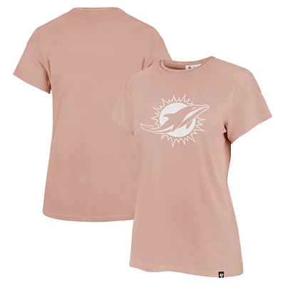 T-shirt rose clair Premier Frankie '47 pour femme des Miami Dolphins