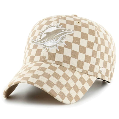 Casquette réglable '47 Tan Miami Dolphins Vibe Check Clean Up pour femmes