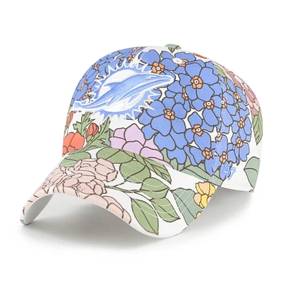 Women's '47 White Miami Dolphins Florentina Clean Up Adjustable Hat