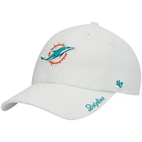 Casquette réglable '47 Miami Dolphins Miata Clean Up Logo pour femme, blanc