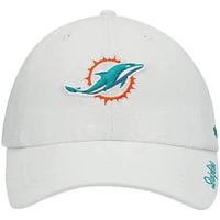 Women's '47 White Miami Dolphins Miata Clean Up Logo Adjustable Hat