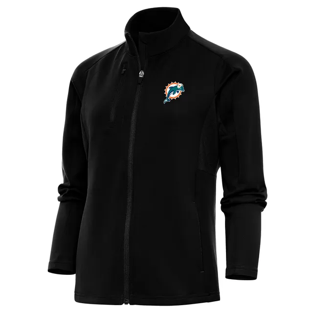 Lids Miami Dolphins Antigua Fortune Quarter-Zip Pullover Jacket - Oatmeal