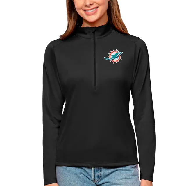 Lids Miami Dolphins Antigua Tonal Logo Victory Full-Zip Hoodie - Charcoal