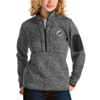 Antigua Women's Buffalo Bills Fortune Quarter-Zip Oatmeal Pullover