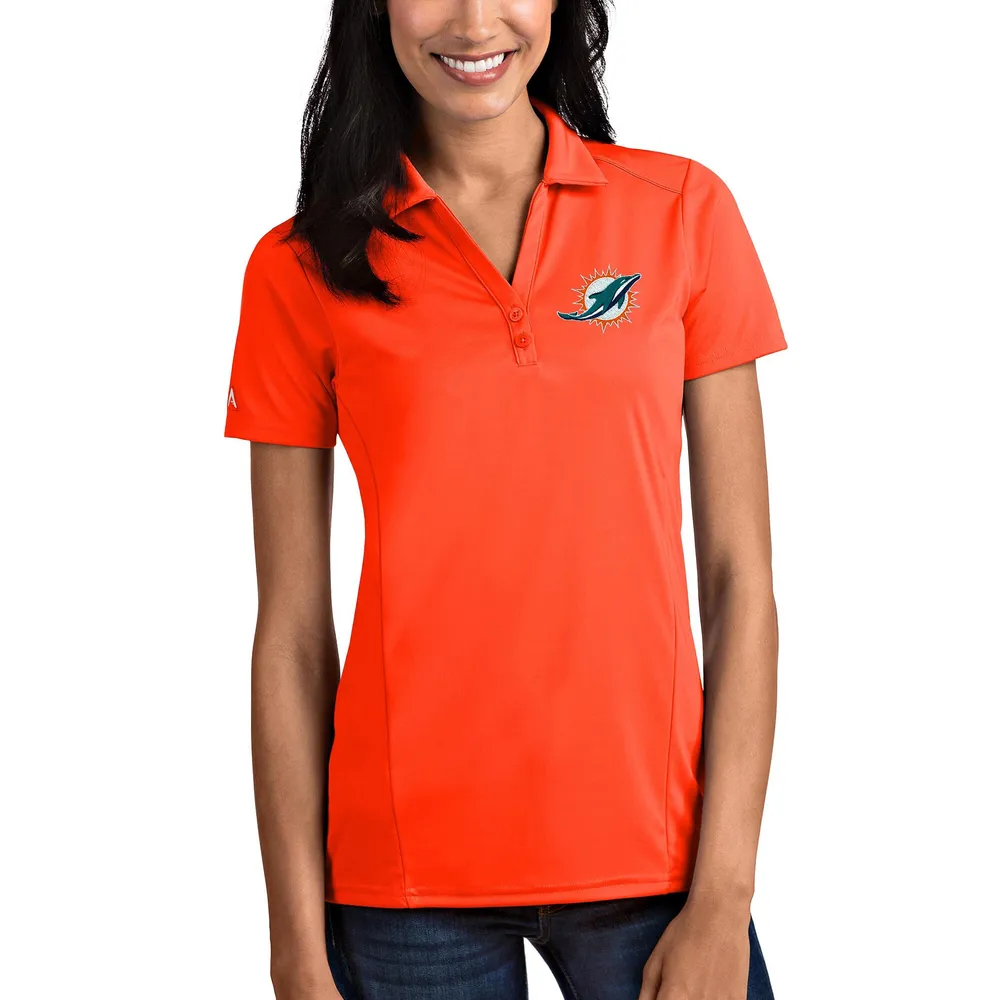 Lids Miami Dolphins Antigua Women's Tribute Long Sleeve Polo