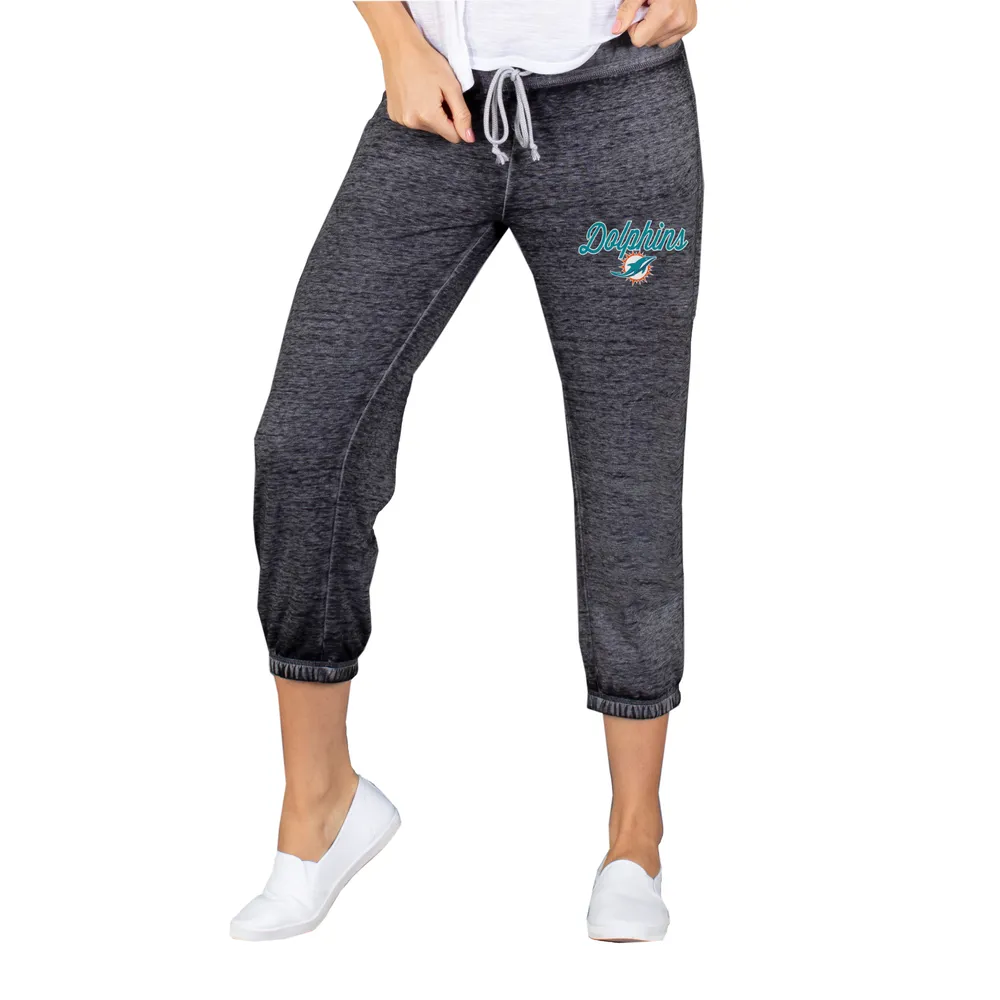 Lids Miami Dolphins Concepts Sport Women's Knit Capri Pants - Charcoal