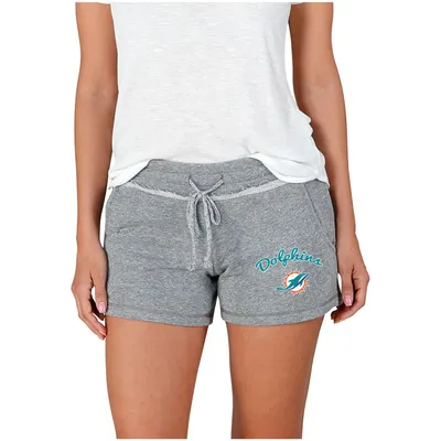 Miami Dolphins Concepts Sport Women's Mainstream Terry Shorts - Gray