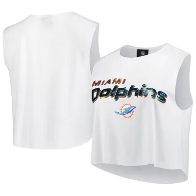 Women's Fanatics Branded Heather Gray Miami Dolphins What Goes Around Tank Top