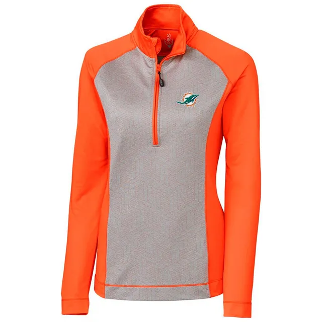 Women's Cutter & Buck Red Miami Dolphins Adapt Eco Knit Full-Zip Jacket Size: Large