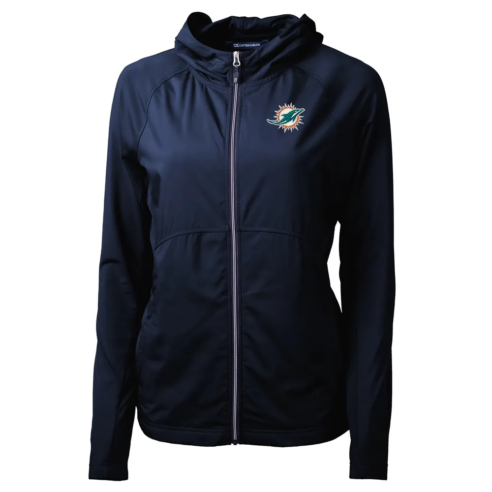 Lids Miami Dolphins Cutter & Buck Women's Adapt Eco Knit Full-Zip Hoodie