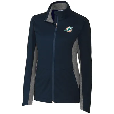 Miami Dolphins Cutter & Buck Women's Navigate Softshell Full-Zip Jacket