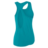 Women's Fanatics Aqua Miami Dolphins Iron Fan Tank Top