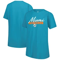Women's Fanatics  Aqua Miami Dolphins Team T-Shirt