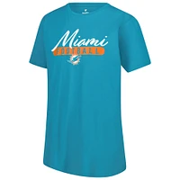 Women's Fanatics  Aqua Miami Dolphins Team T-Shirt