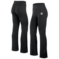 Legging évasé noir pour femme Fanatics Miami Dolphins Maxed Out