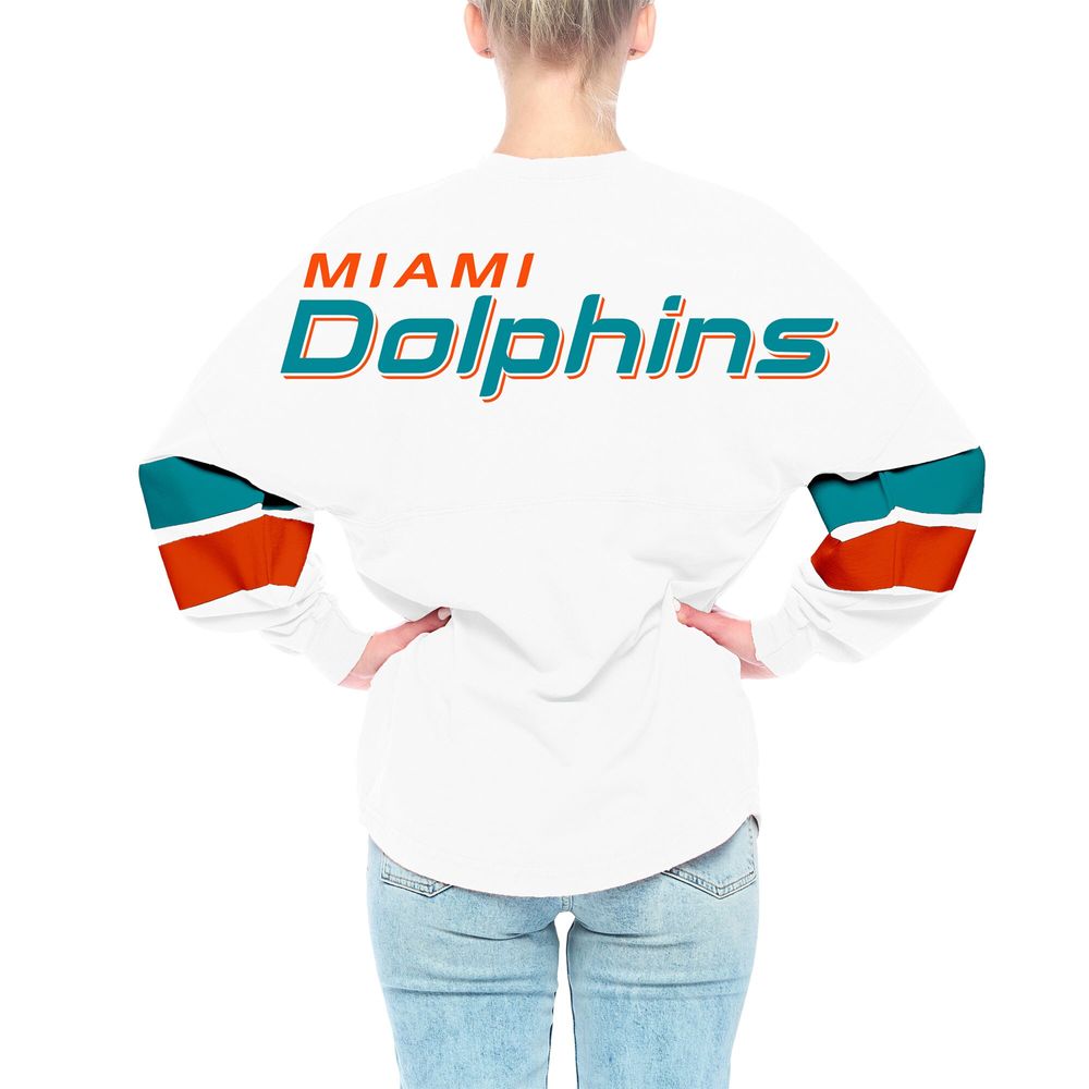 Miami Dolphins Fanatics Branded Long Sleeve T-Shirt - White