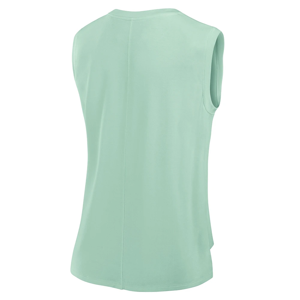 Débardeur Fanatics Mint Miami Dolphins Studio Embrace pour femme