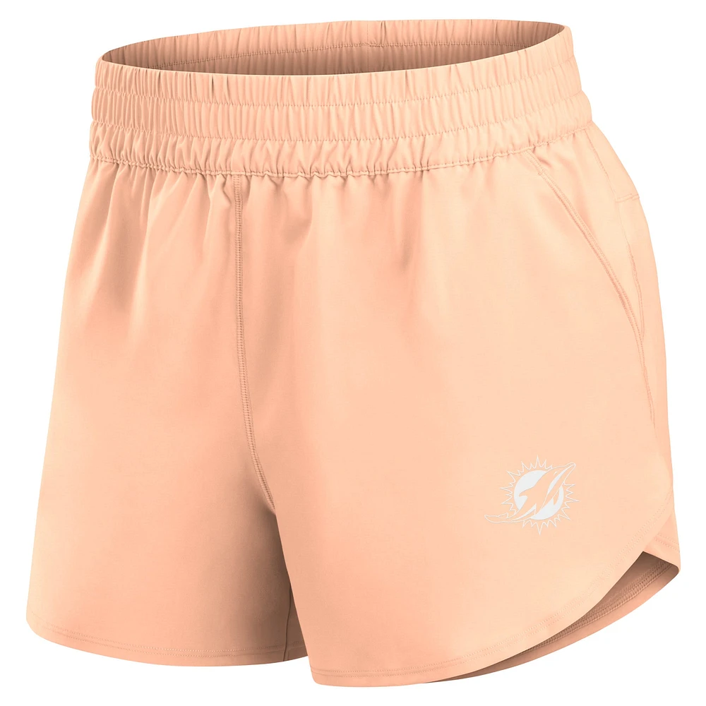 Women's Fanatics Orange Miami Dolphins Front Office Woven Shorts