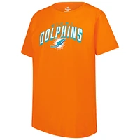Women's Fanatics  Orange Miami Dolphins Team T-Shirt