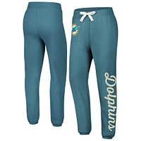 Pantalon en polaire pour femme G-III 4Her by Carl Banks Aqua Miami Dolphins Scrimmage