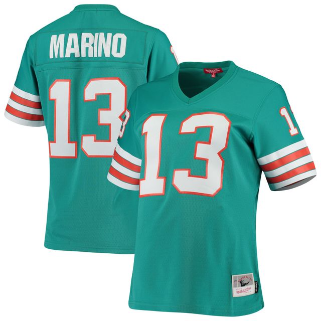 Maillot réplique Mitchell & Ness Dan Marino Aqua Miami Dolphins 1984 Legacy pour femme