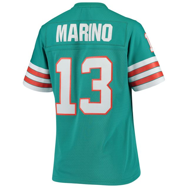 Maillot réplique Mitchell & Ness Dan Marino Aqua Miami Dolphins 1984 Legacy pour femme