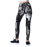 Legging teint par nœuds Serena MSX by Michael Strahan pour femmes, noir, Miami Dolphins