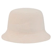 Women's New Era Cream Miami Dolphins Cozy Sherpa Bucket Hat