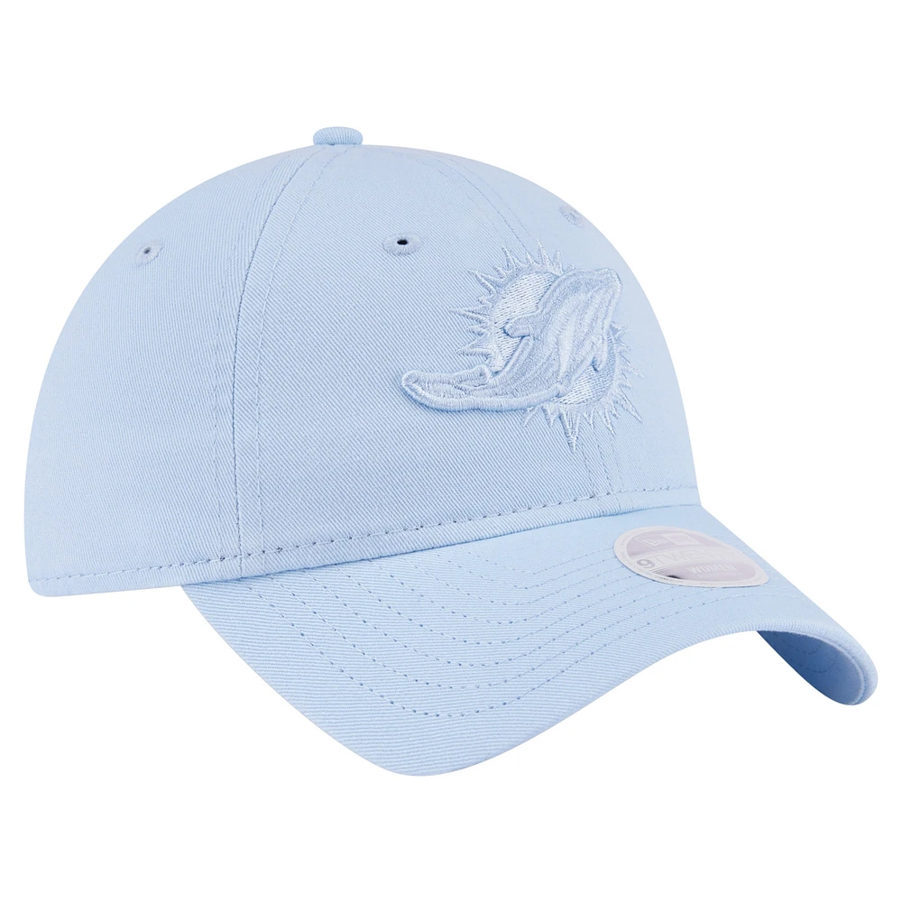 Women's New Era Light Blue Miami Dolphins Color Pack 9TWENTY Adjustable Hat